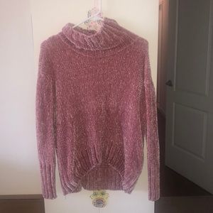 Pink Turtle Neck Sweater